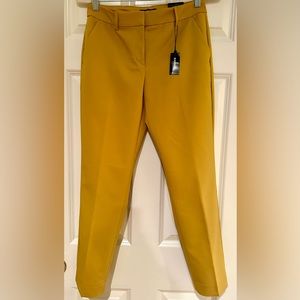 EXPRESS  Columnist Ankle yellow pant spring summer NWT
